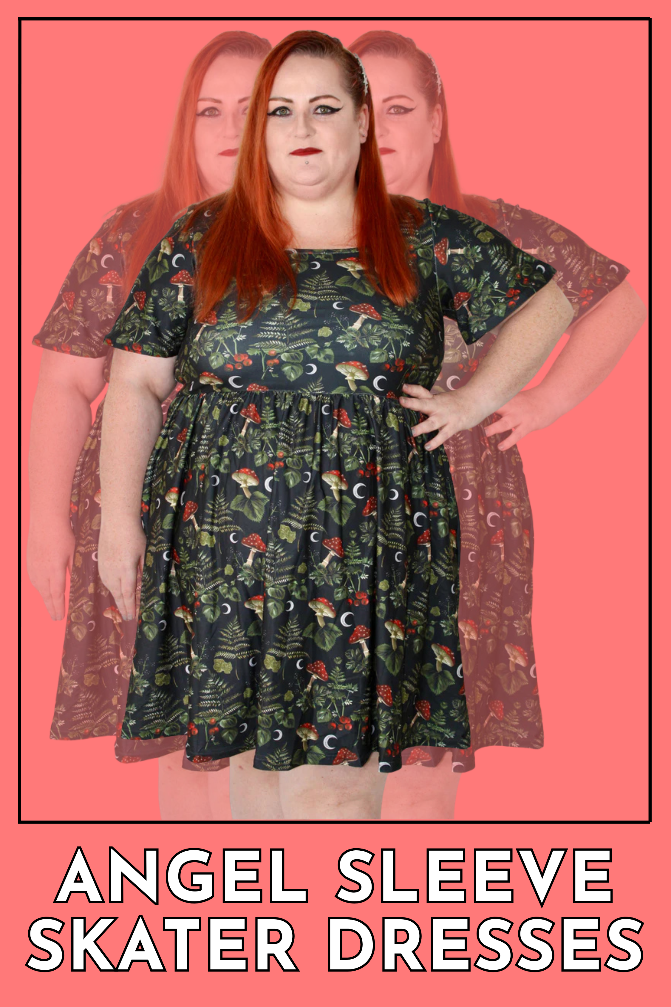 angel sleeve skater dress boohoo Women's Plus Size Pleated Angel Sleeve Skater Dress