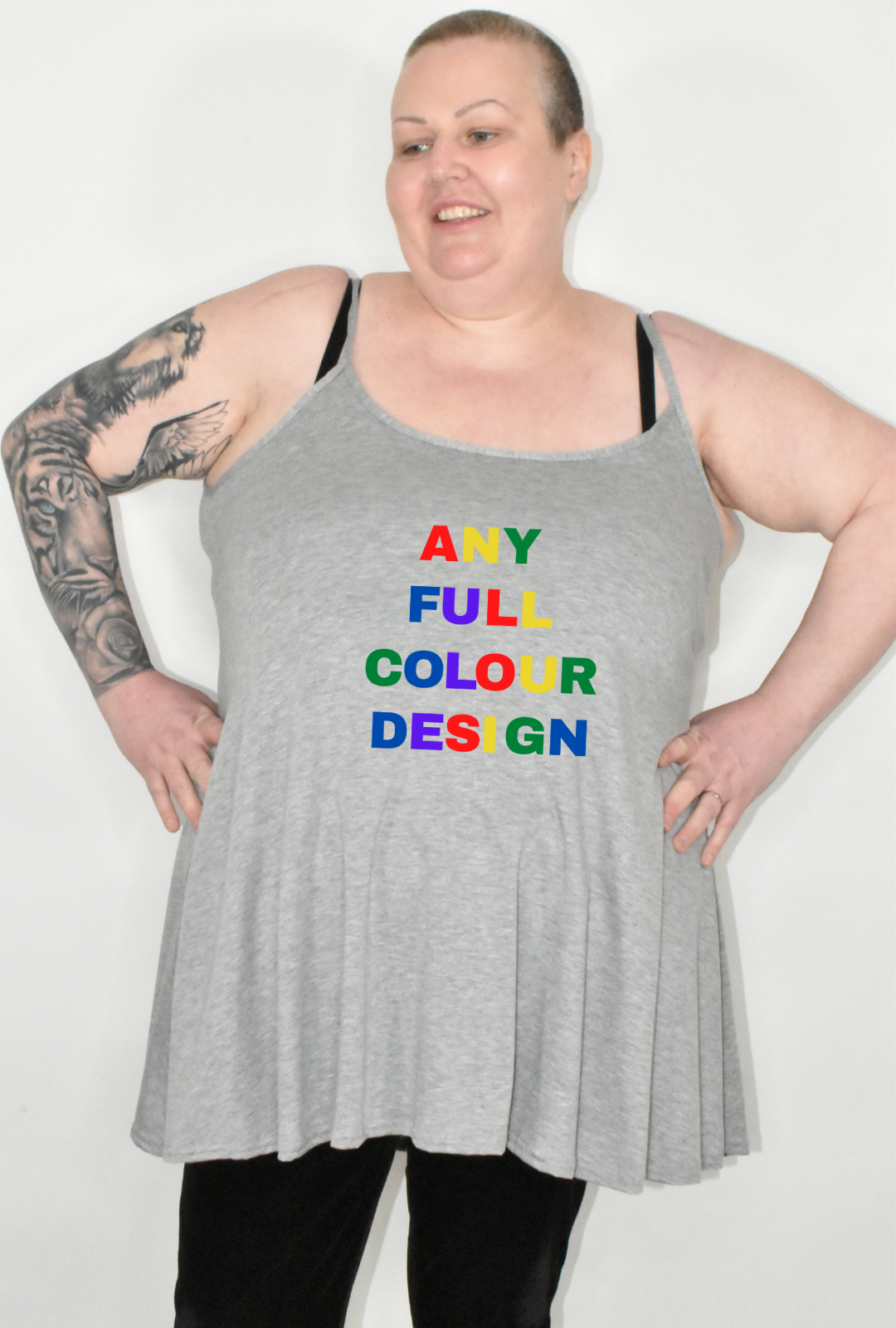 Any Existing Full Colour Design Longline Camisole (COLOUR OPTIONS)