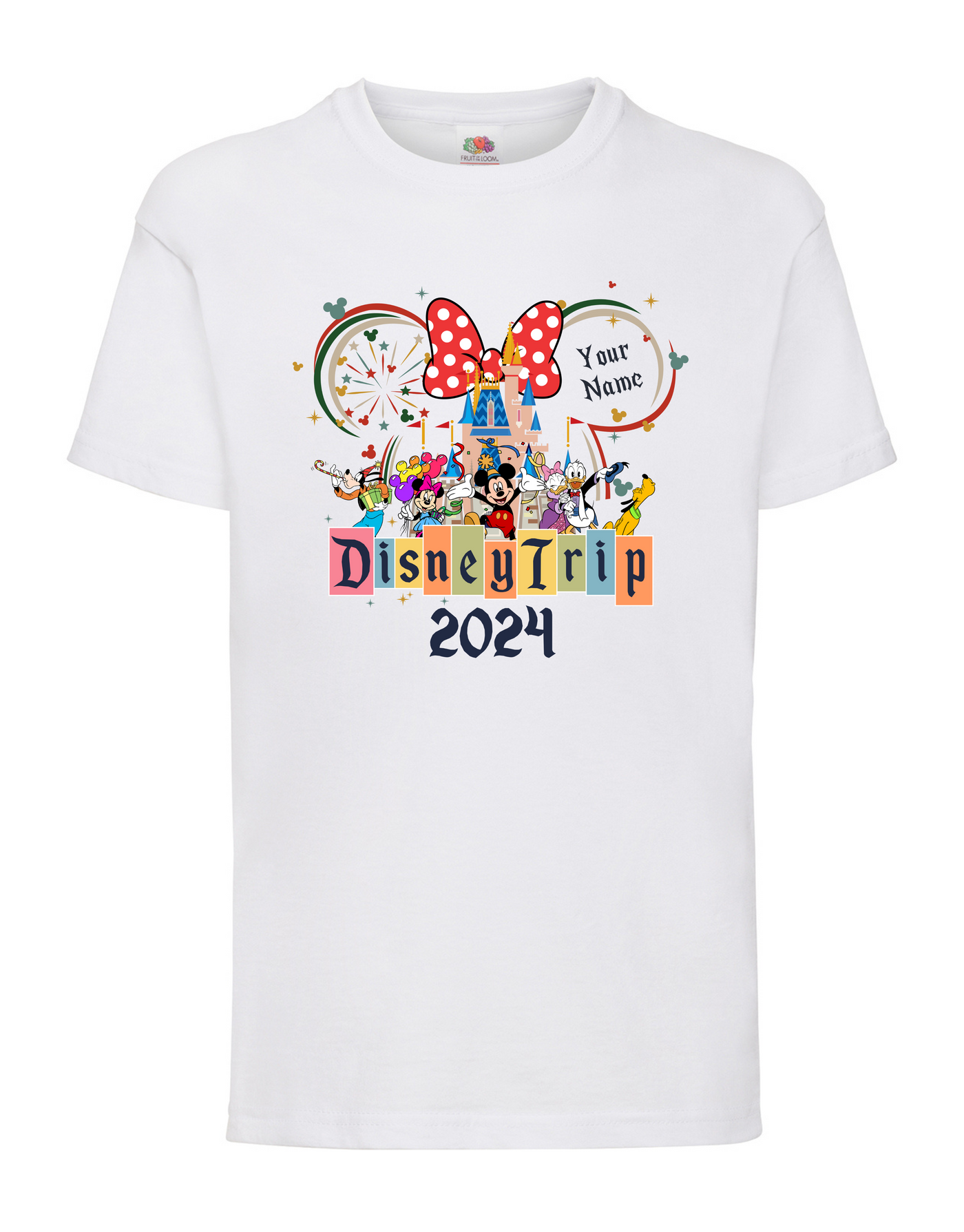 Disney Trip Personalised Childrens Unisex Organic T-Shirt