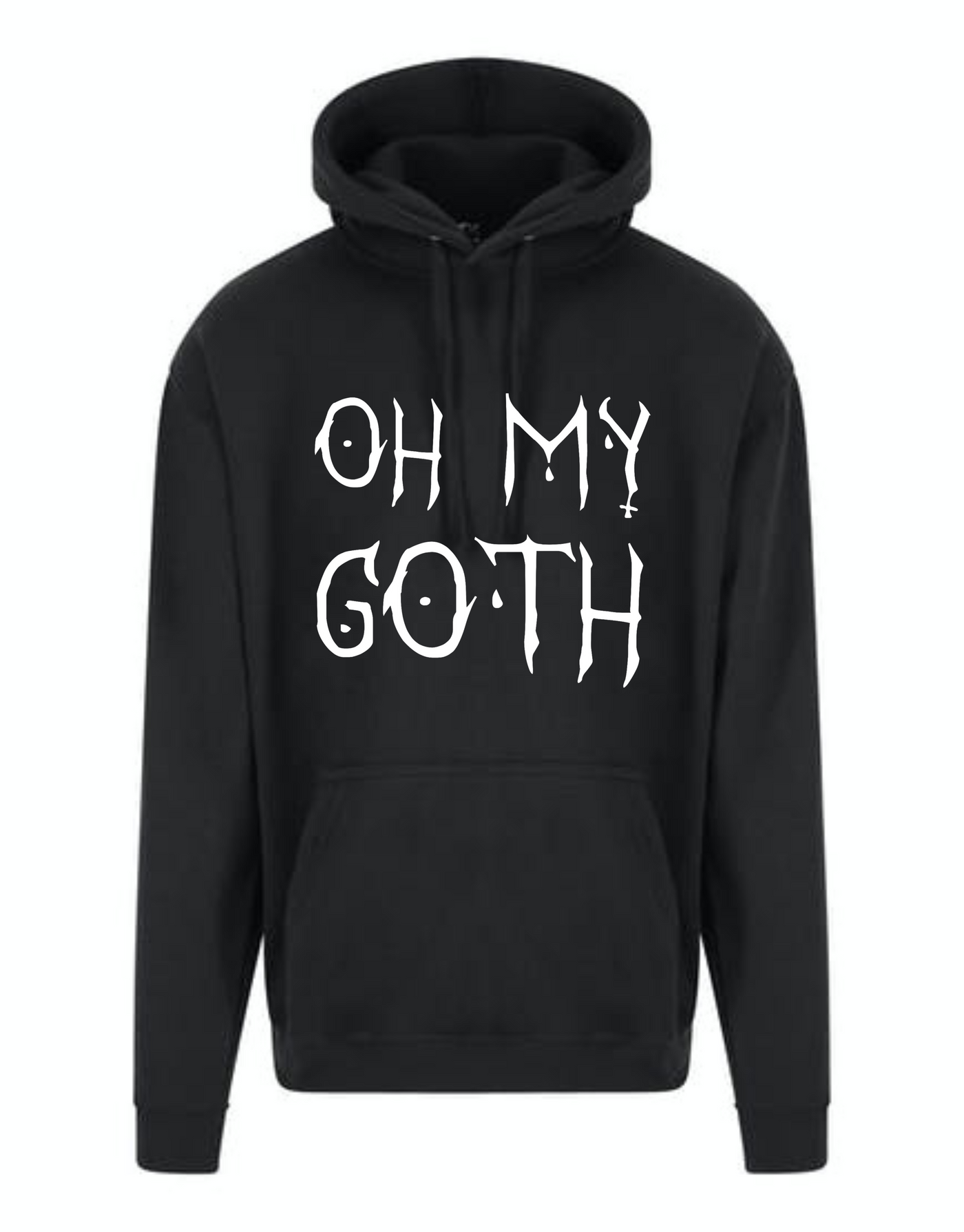 Black "Oh My Goth" Longline Unisex Hoodie