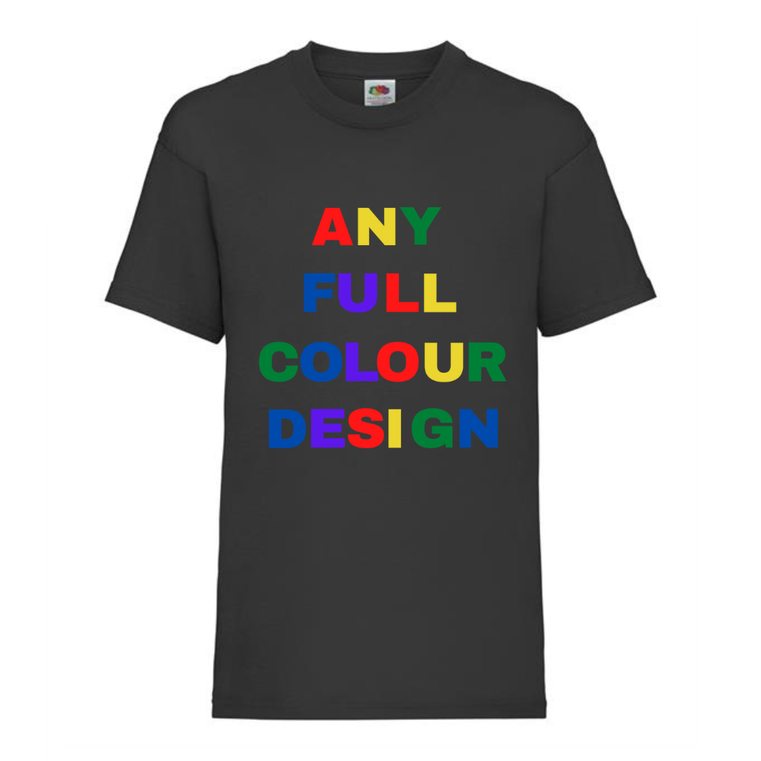 Any Existing Full Colour Design Kids Unisex Slogan T-Shirt