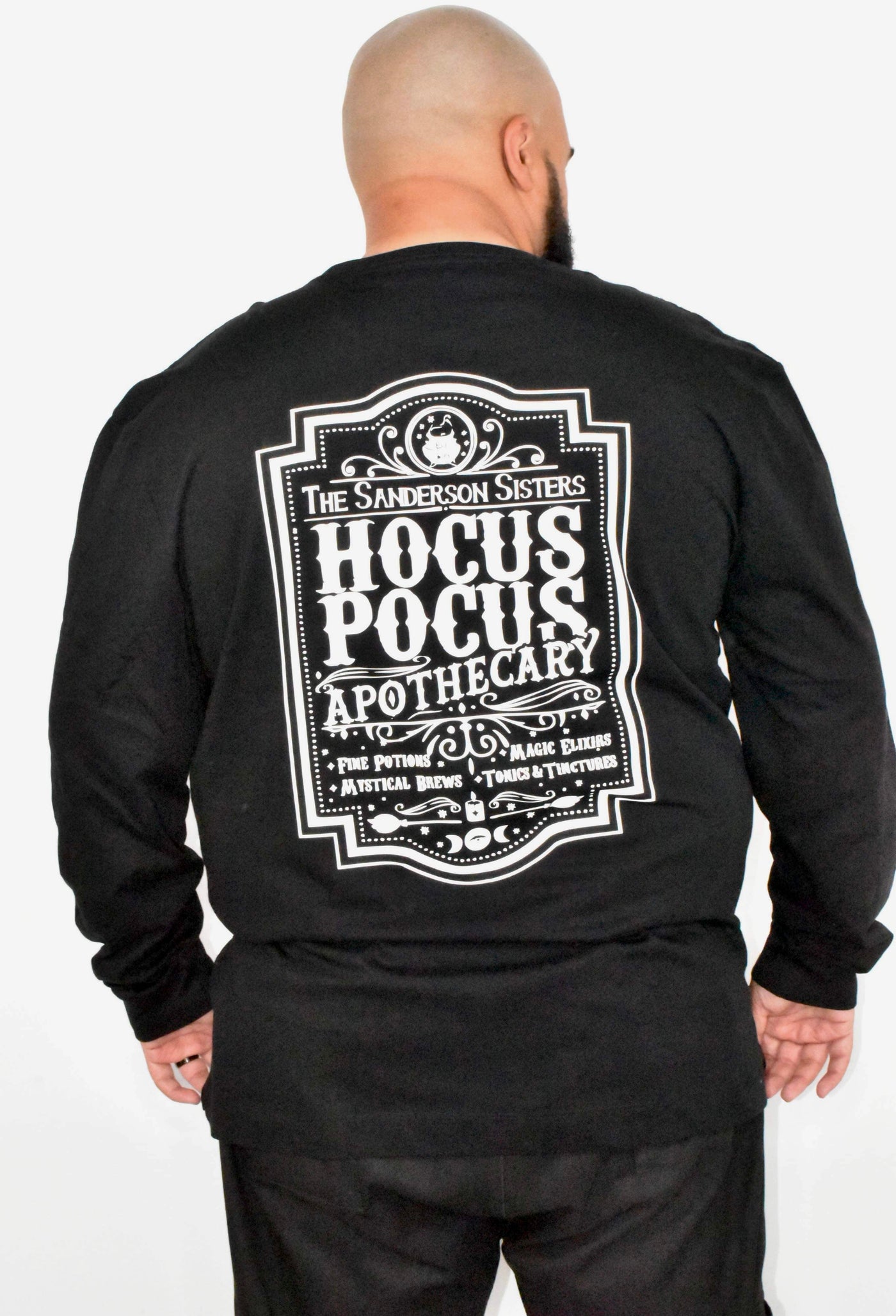 "Hocus Pocus Apothecary” Front & Back Print Unisex Slogan T-Shirt