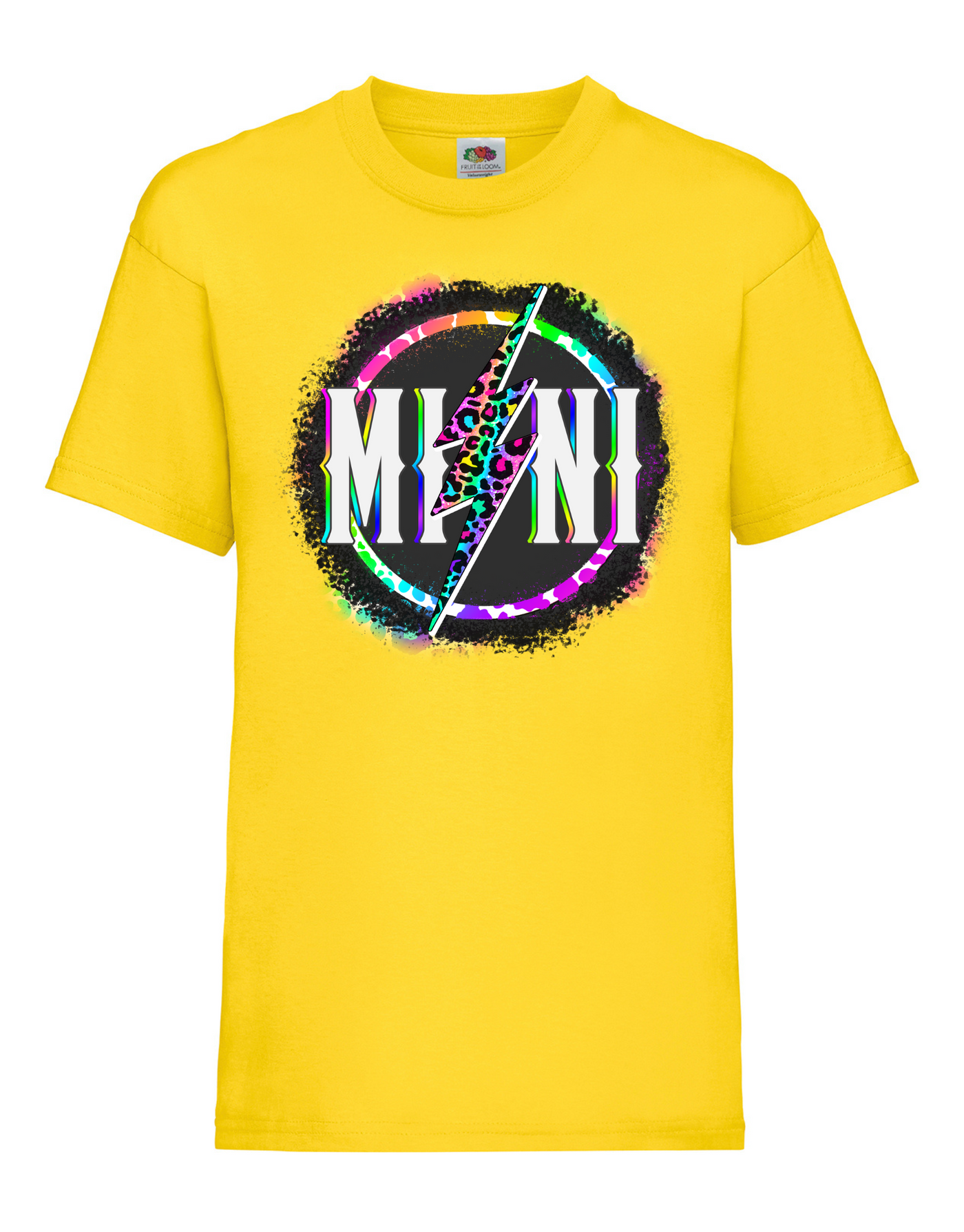 Yellow "Mini” Rock Kids Unisex Slogan T-Shirt