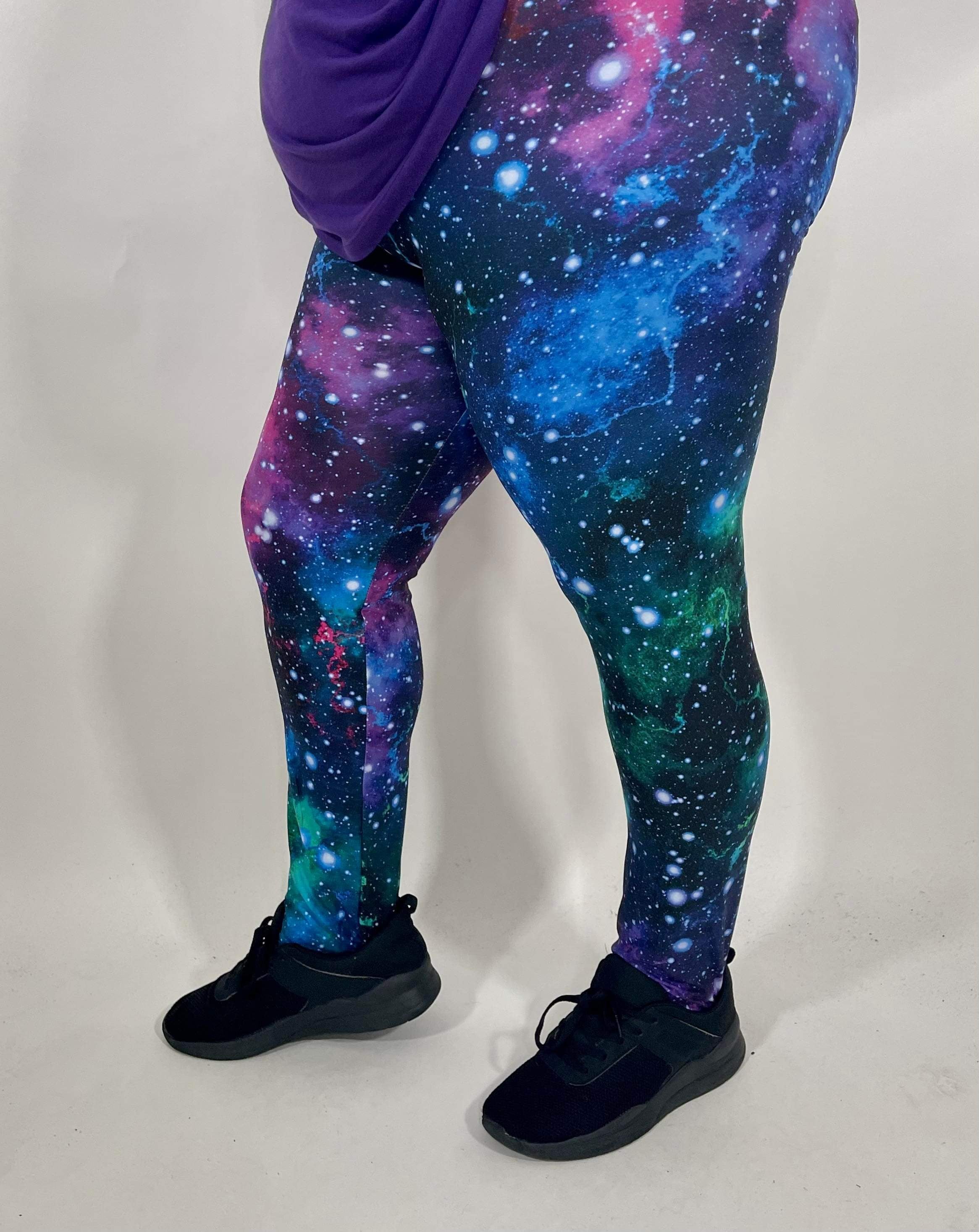 Galaxy Print Super-soft Leggings – Topsy Curvy Ltd