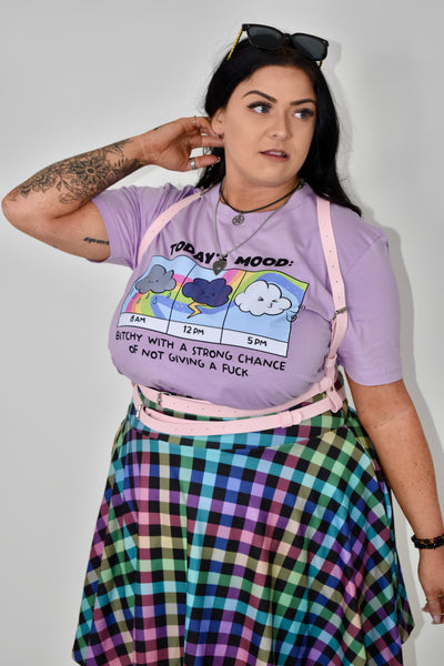 Lilac "Todays Mood" Unisex Organic T-Shirt