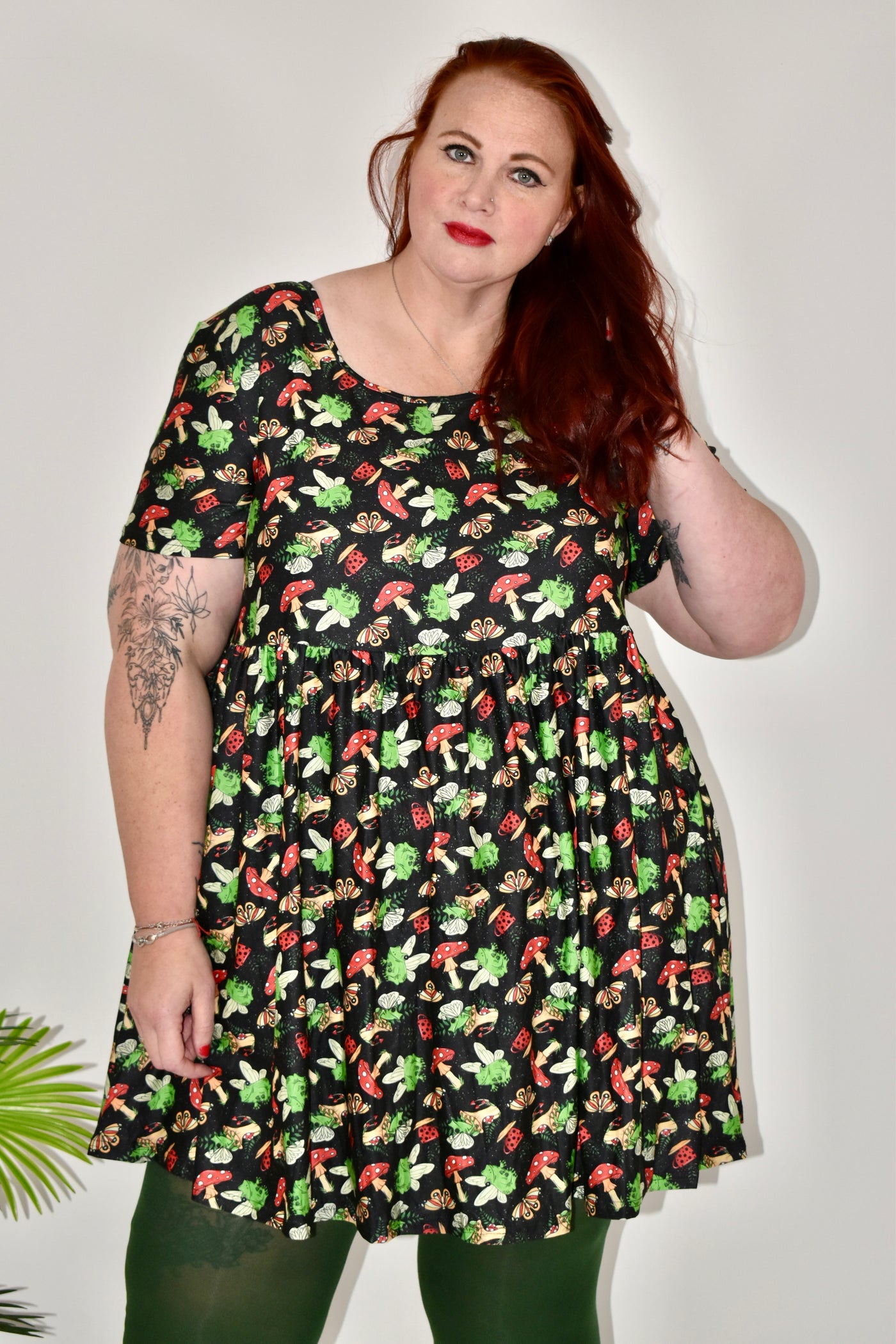 Fairy Frogs Oversized Smock Dress