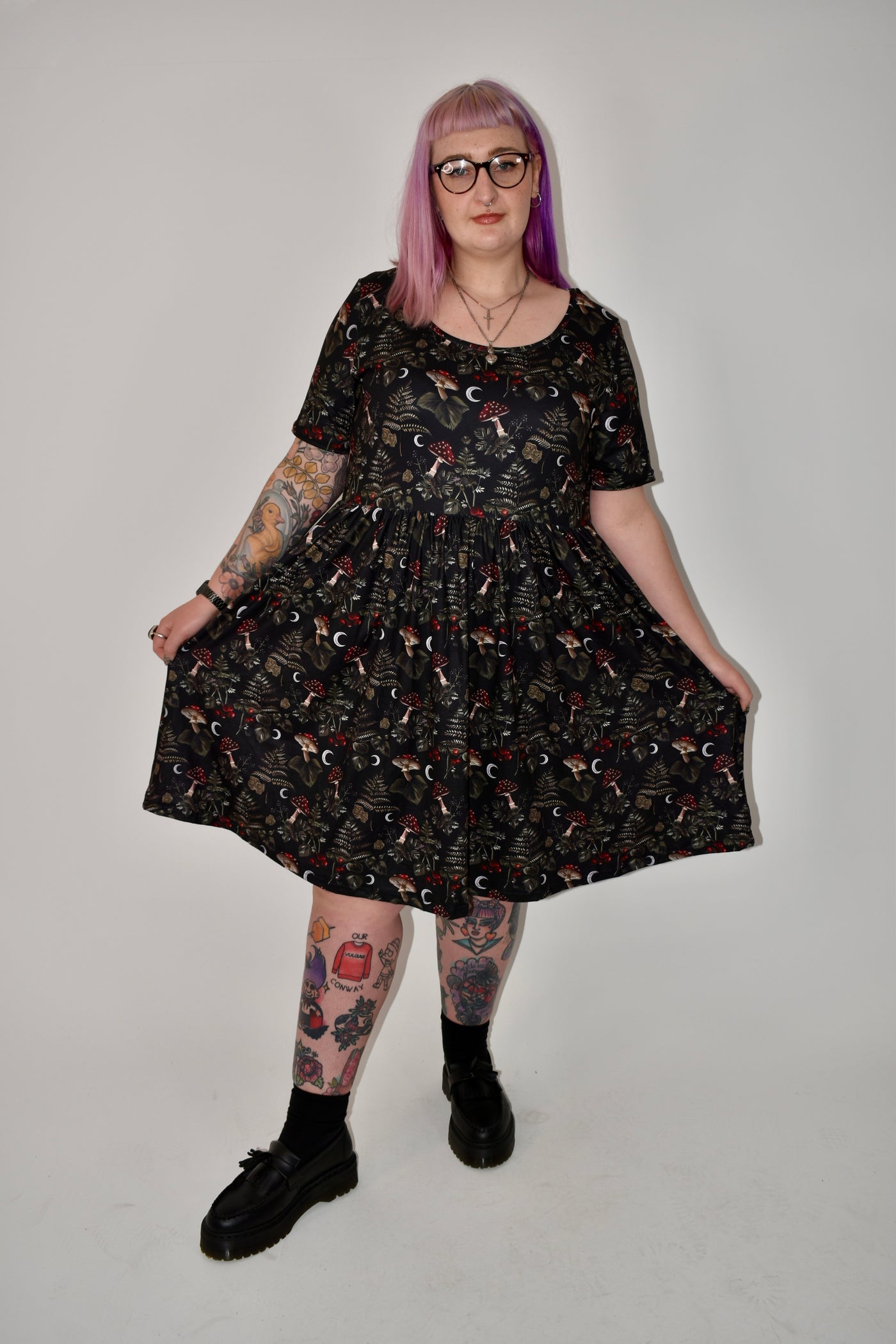 Woodland Witch 2-Way Pocket Skater Dress