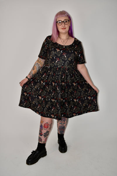 Woodland Witch 2-Way Pocket Skater Dress