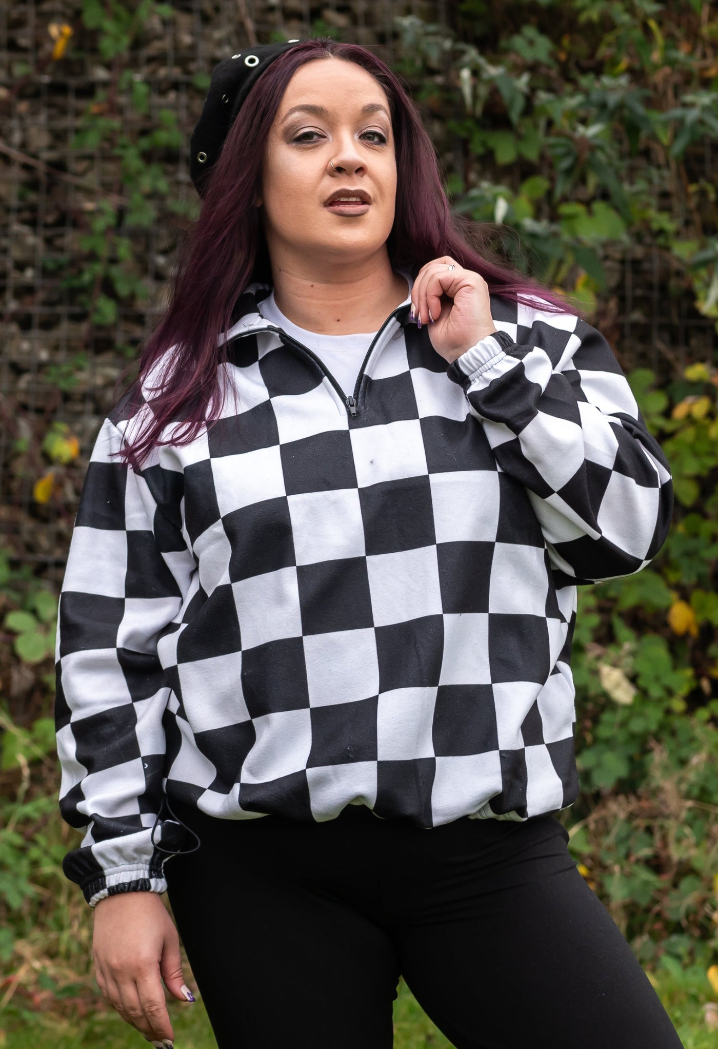 Checkmate Zip Neck Polar Fleece