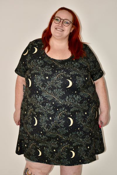 Pagan Night Pocket Swing Dress