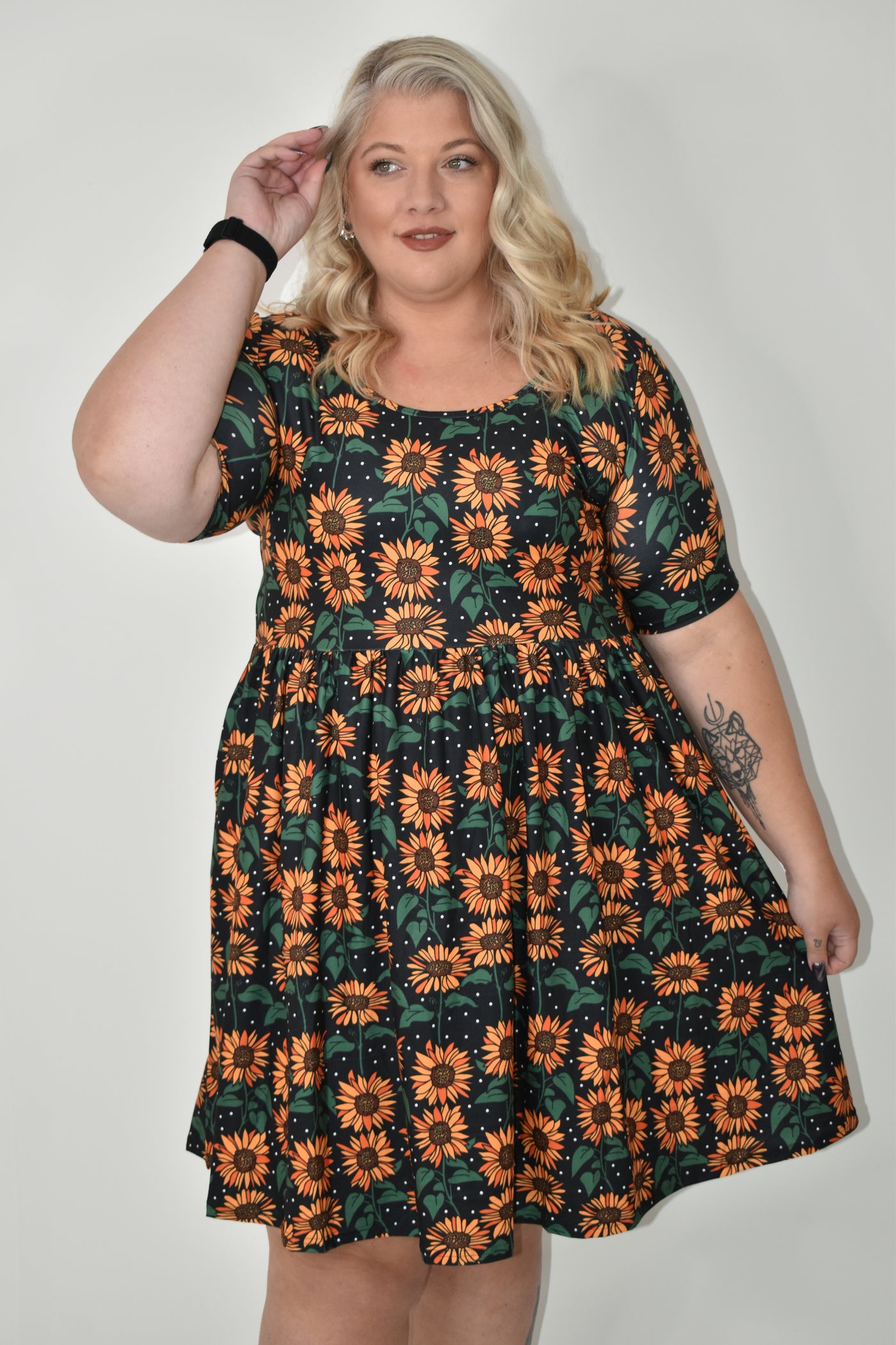 Sunny Spots 2-Way Pocket Skater Dress