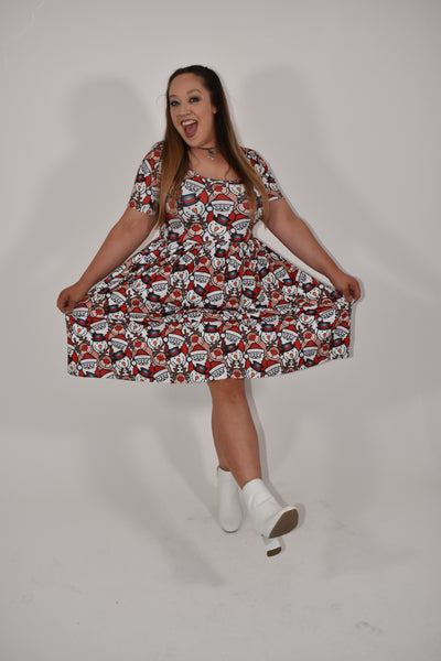 Christmas Cuties 2-Way Pocket Skater Dress