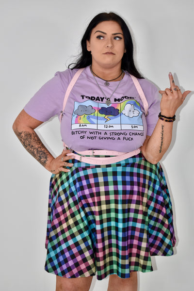 Lilac "Todays Mood" Unisex Organic T-Shirt
