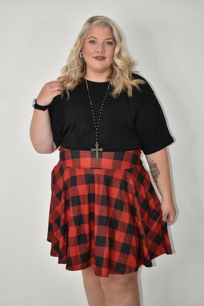 Rad Plaid Pocket Skater Skirt