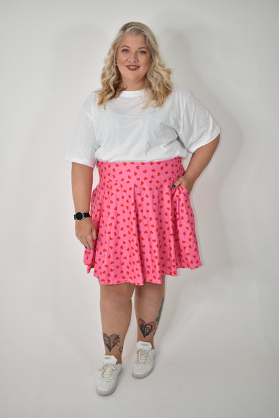 Stupid Cupid Pocket Skater Skirt