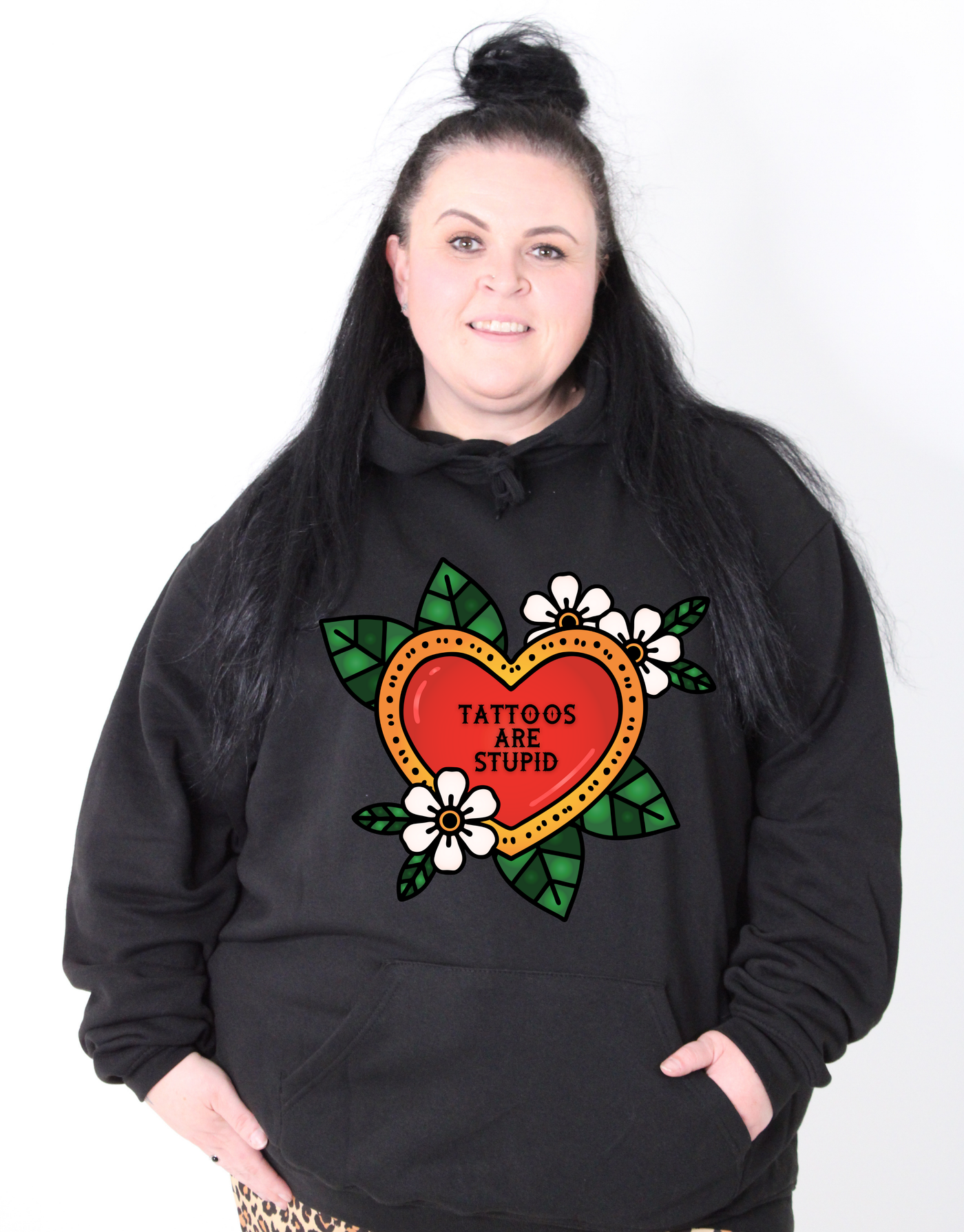 "Tattoos Are Stupid" Standard Unisex Hoodie