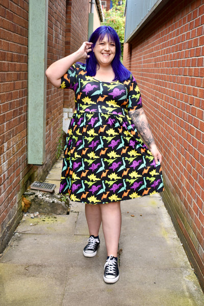 Extinct Era 2-Way Pocket Skater Dress