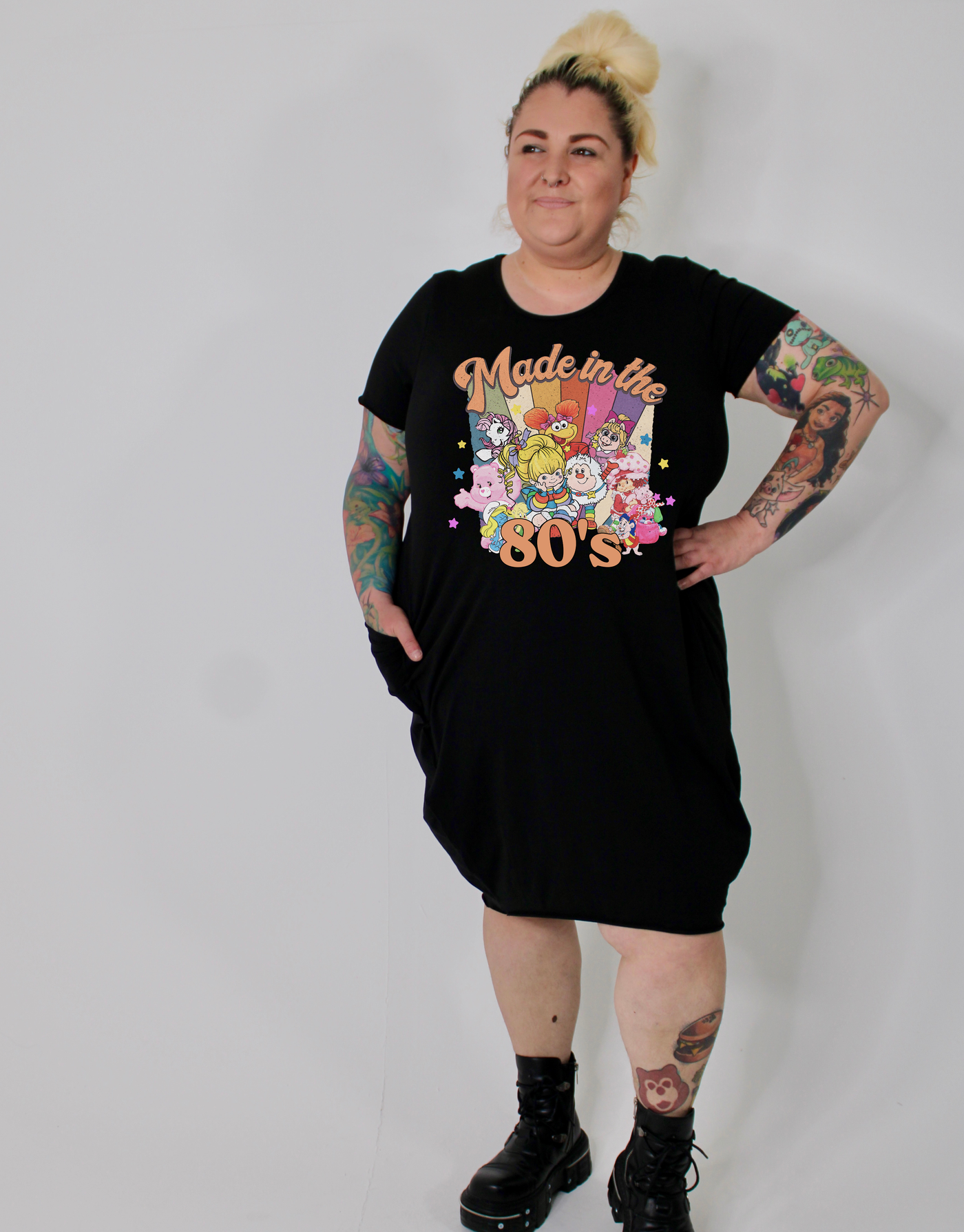 80s t shirt dress Made In The 80's