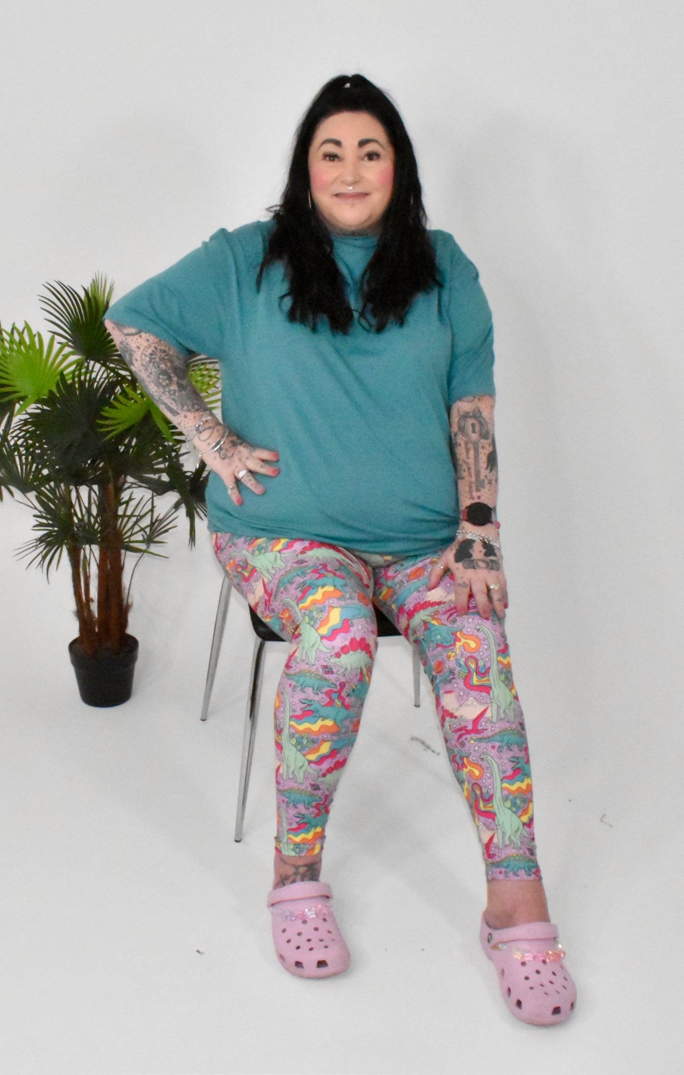 Prehistoric Pastels Super Soft Leggings