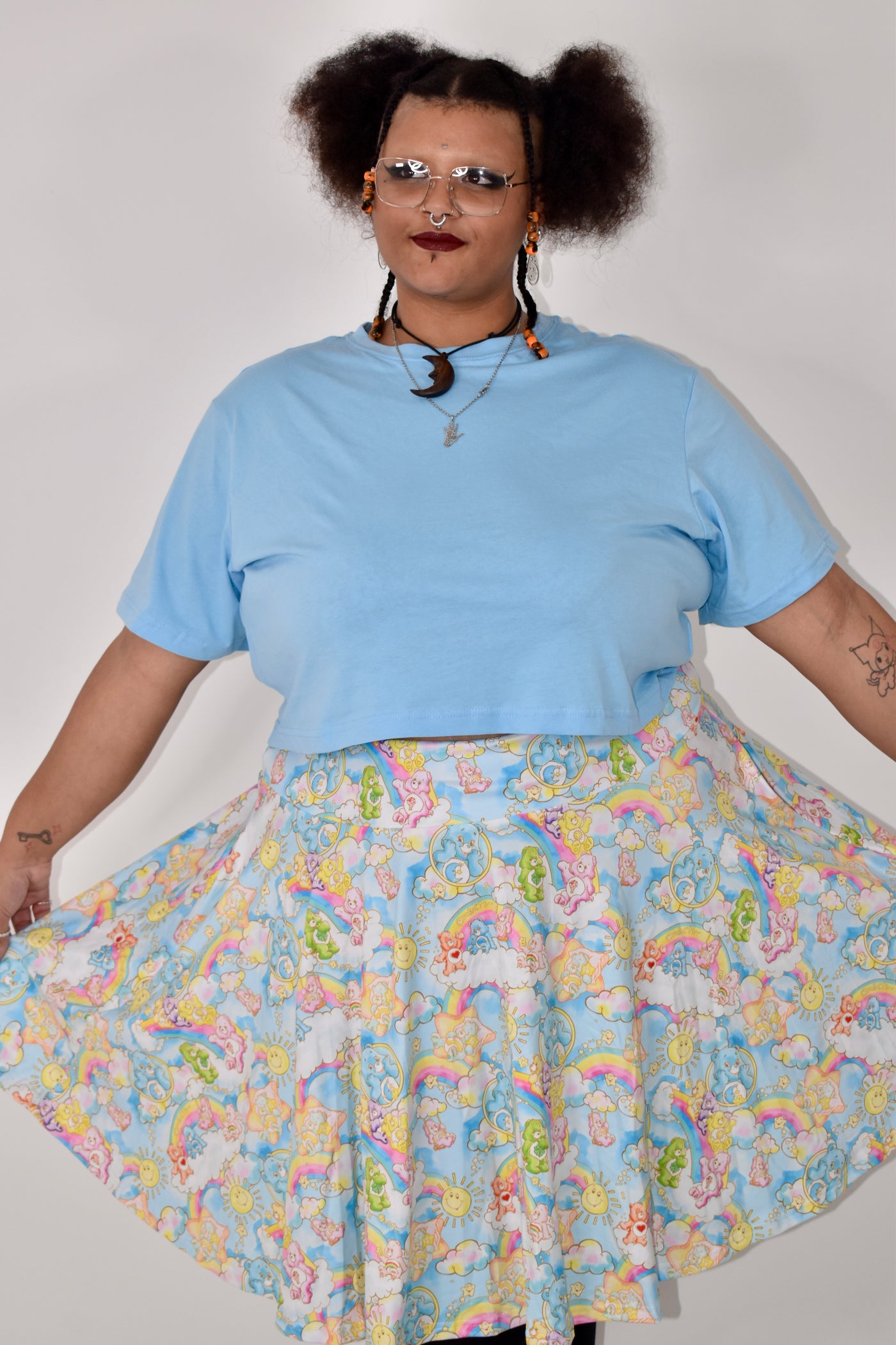 Retro Bears Pocket Skater Skirt