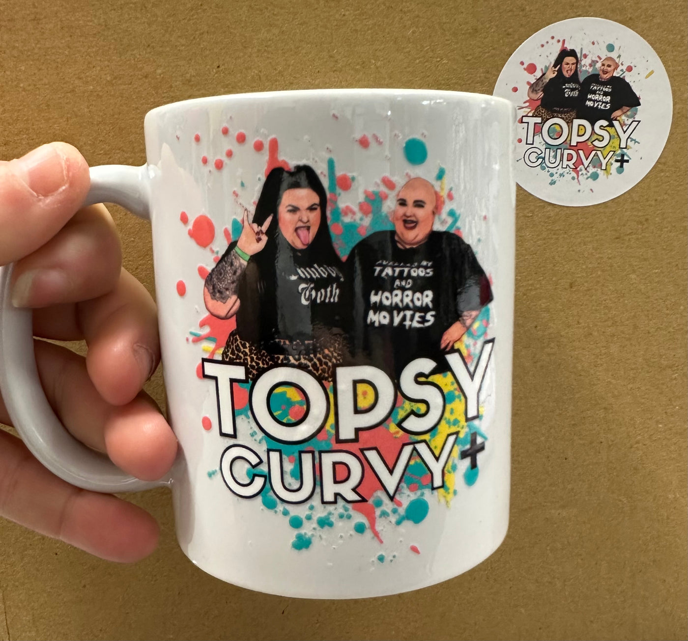 "Topsy Curvy" 11oz Mug