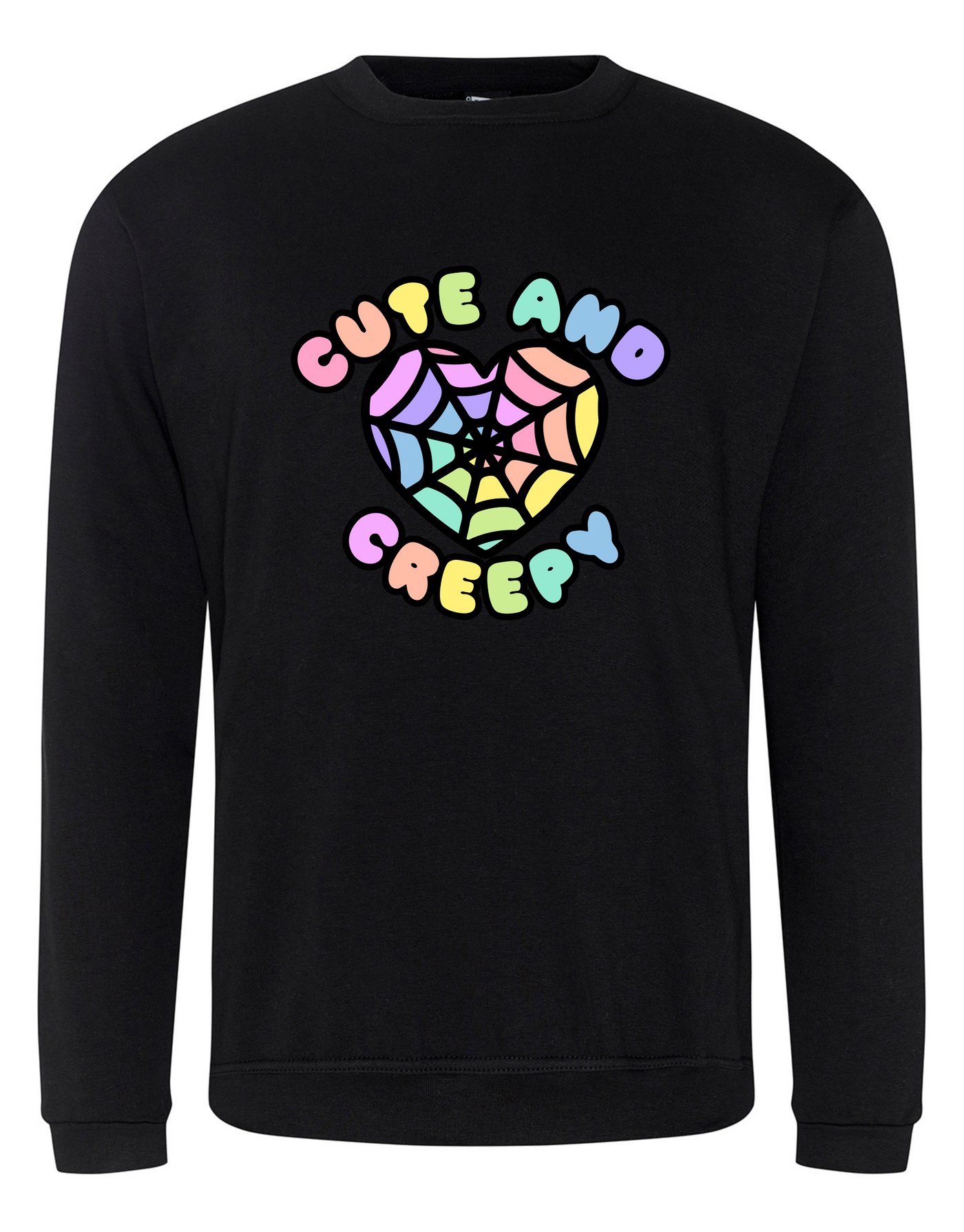 Black "Cute & Creepy" Unisex Sweatshirt