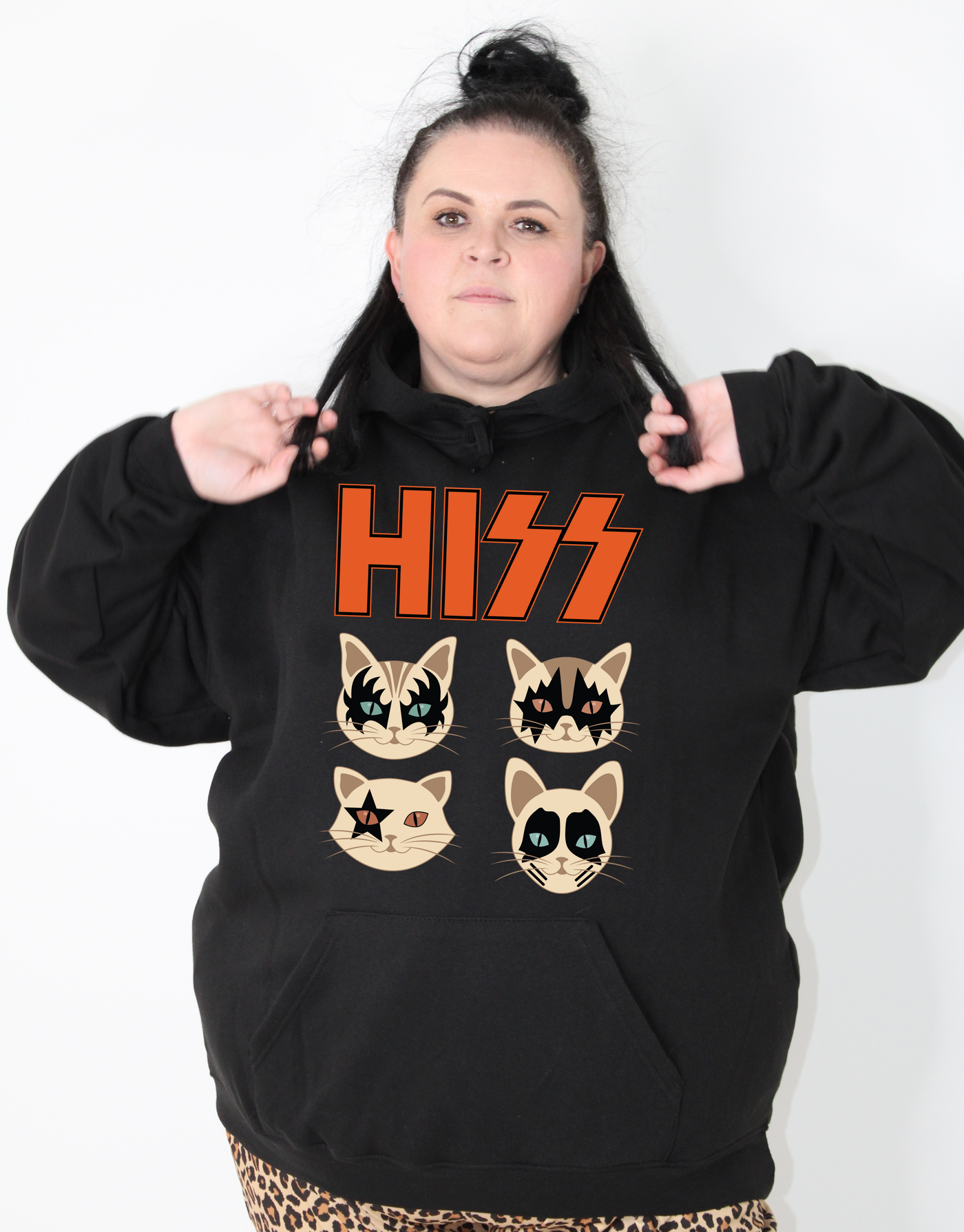 Black "Hiss" Standard Unisex Hoodie