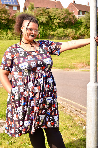 Comic Slashers 2-Way Pocket Skater Dress