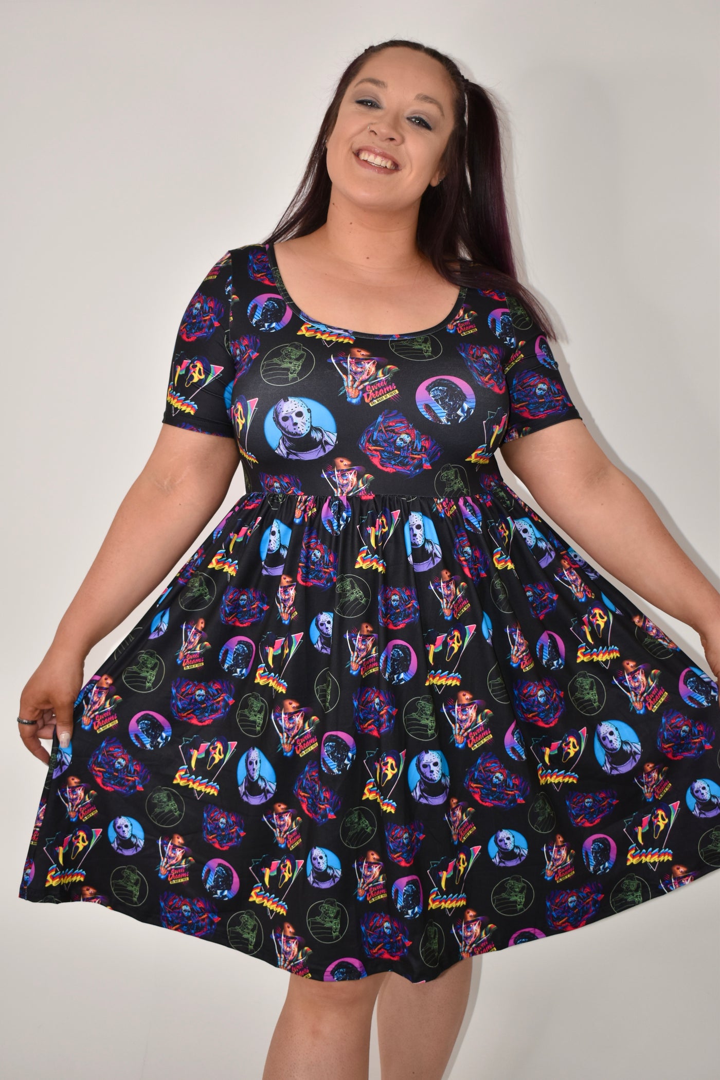 80's Horror 2-Way Pocket Skater Dress