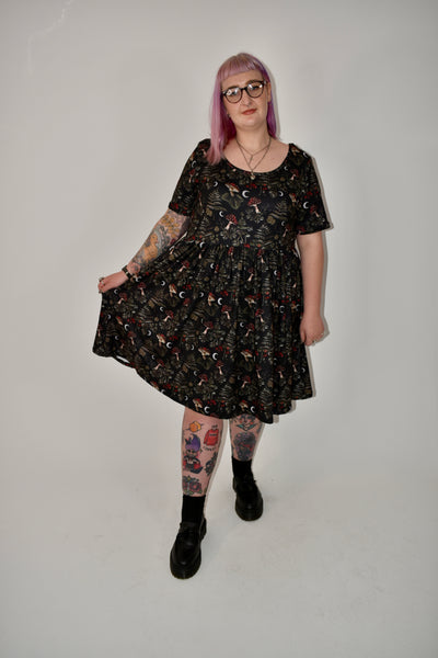 Woodland Witch 2-Way Pocket Skater Dress