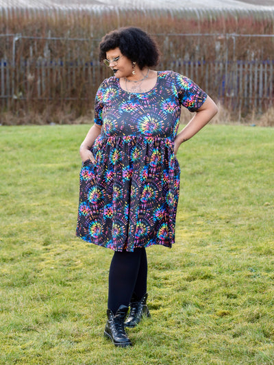 Twisted Kaleidoscope 2-Way Pocket Skater Dress