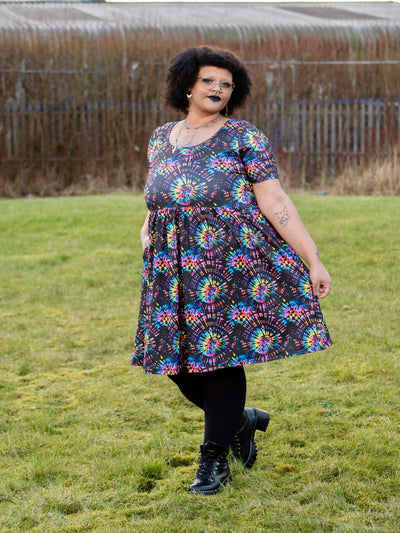 Twisted Kaleidoscope 2-Way Pocket Skater Dress