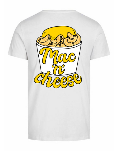 "Mac & Cheese" Front & Back Unisex Organic T-Shirt