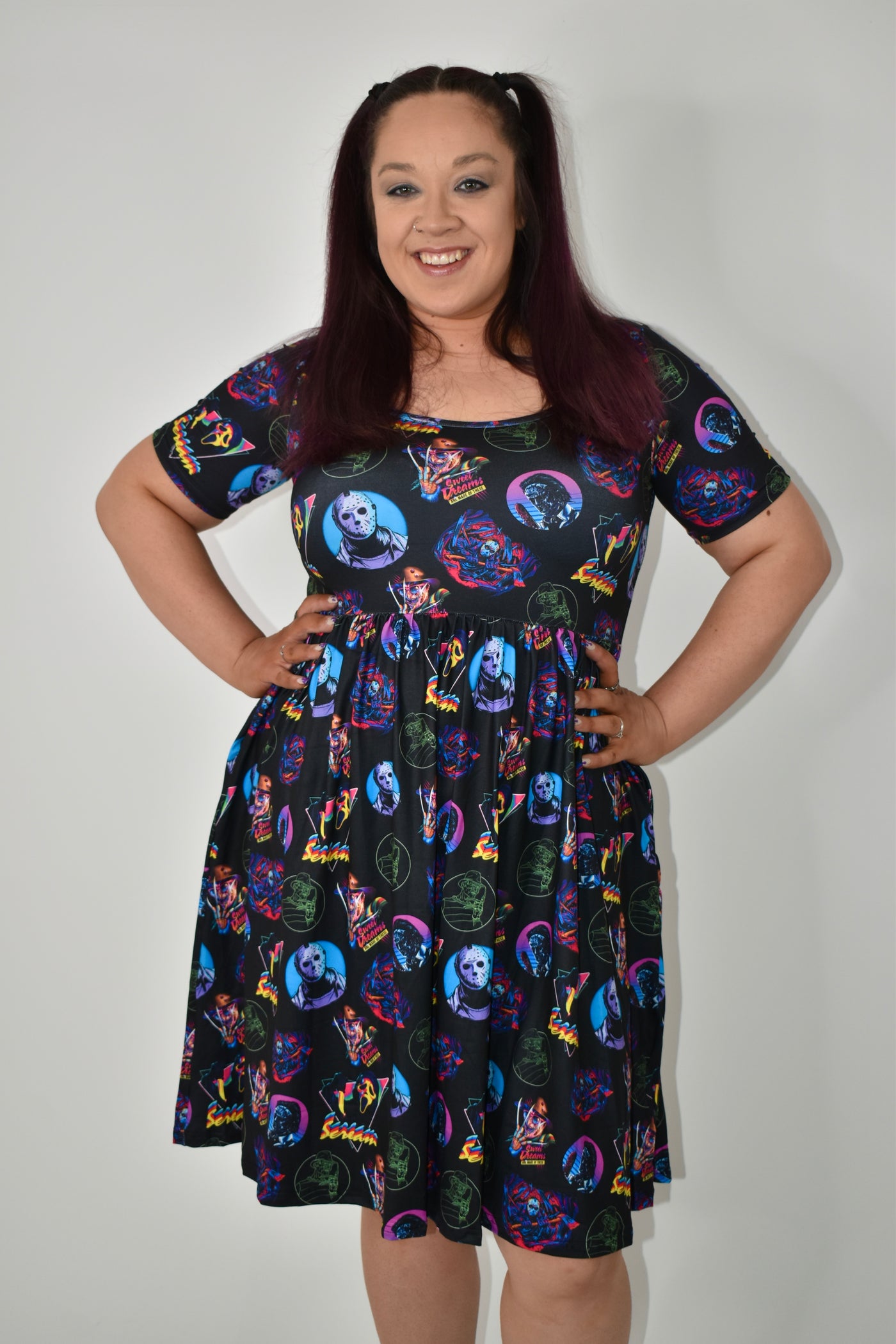 80's Horror 2-Way Pocket Skater Dress