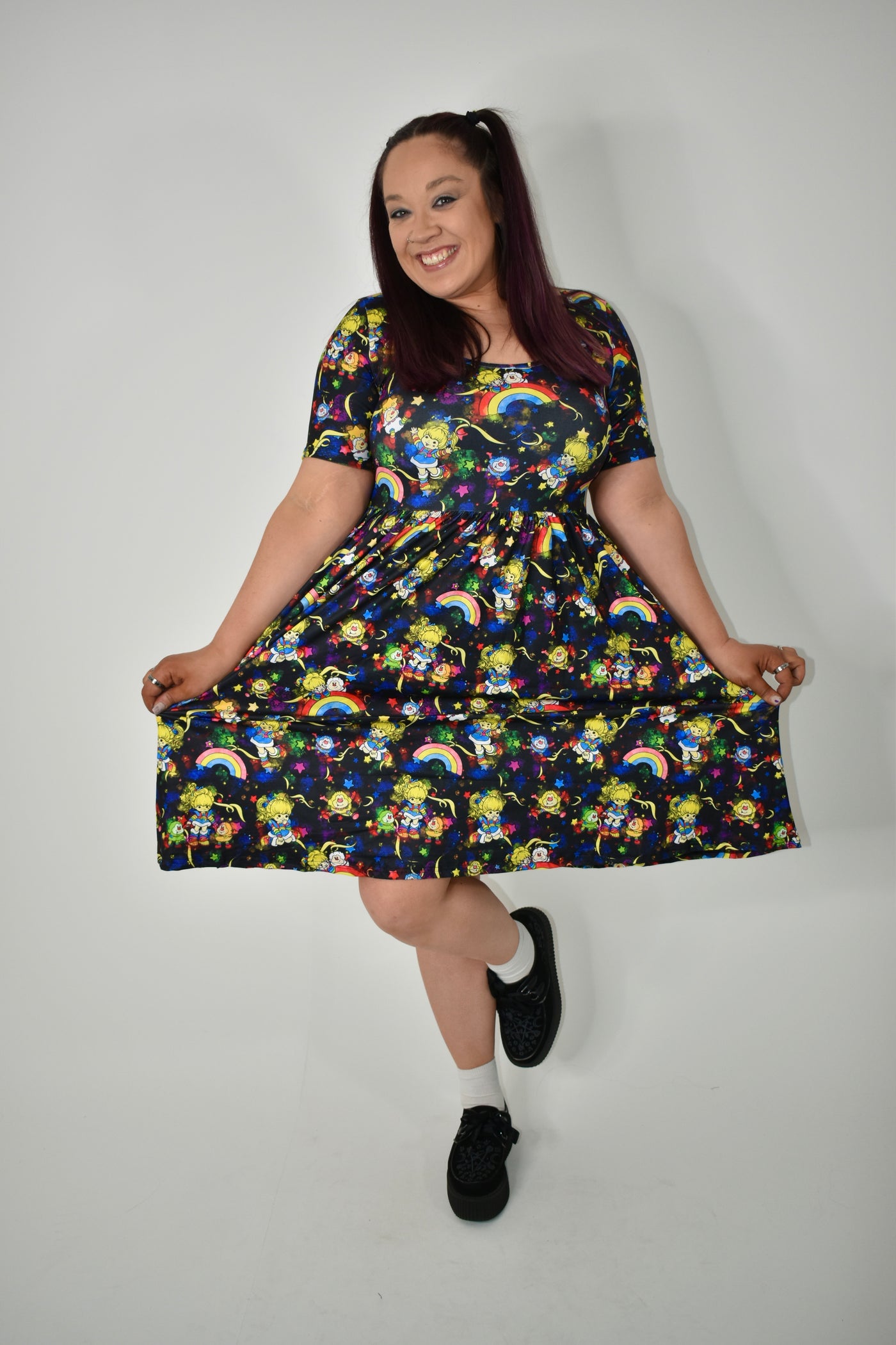 Brite Girl 2-Way Pocket Skater Dress