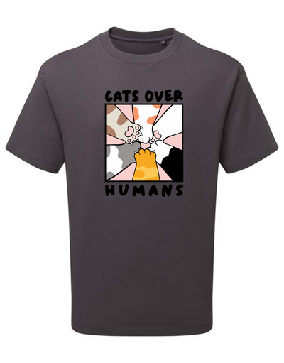 "Cats Over Humans" Unisex Organic T-Shirt