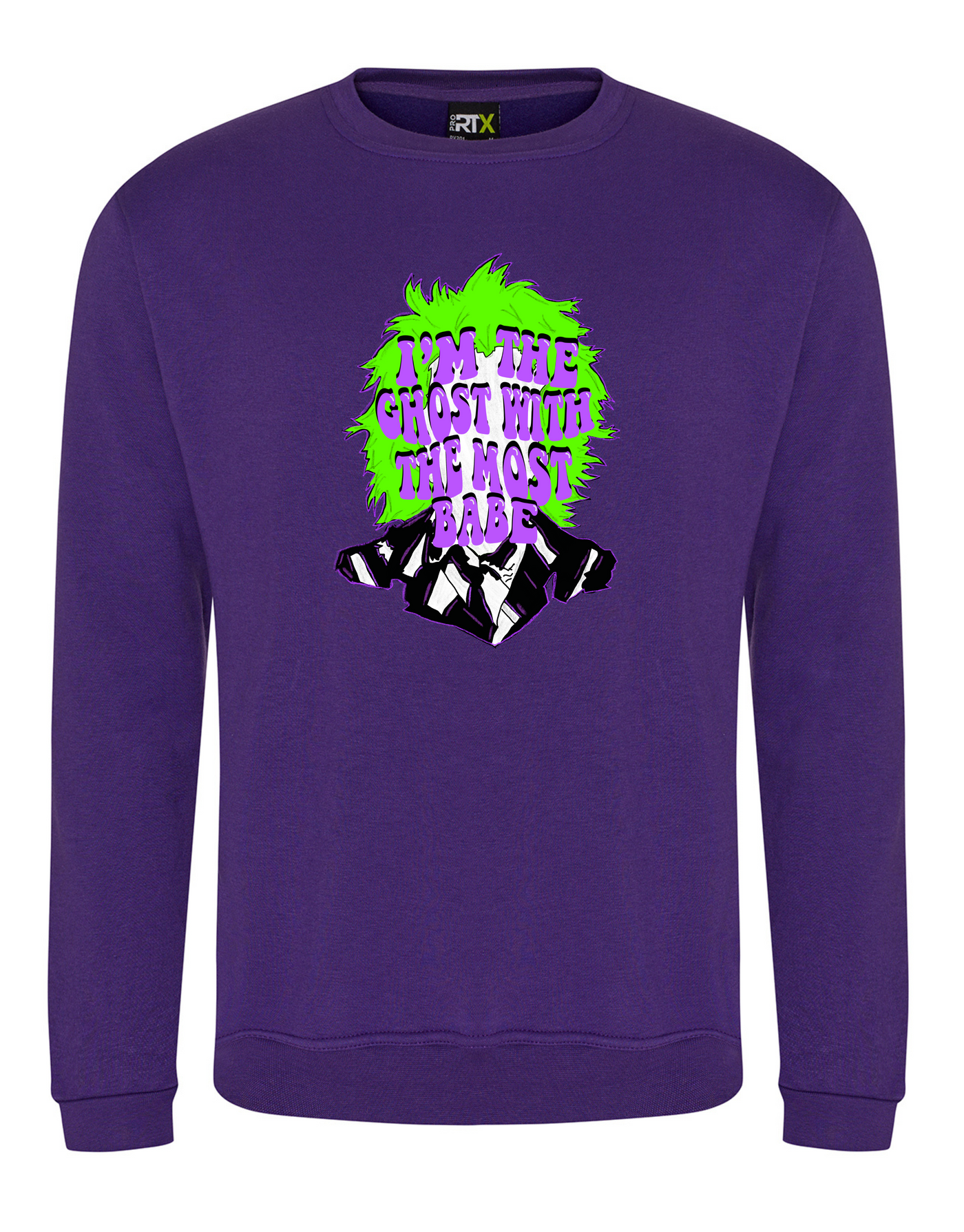 Purple "Ghost With The Most" Unisex Sweatshirt