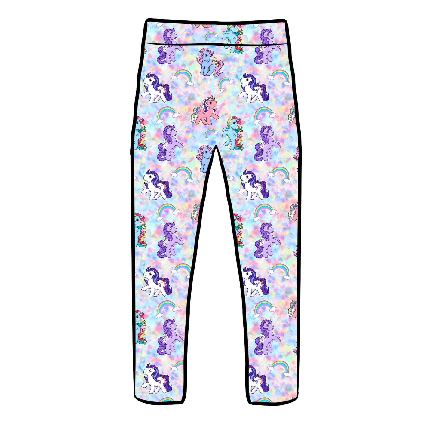 ***PRE-ORDER FOR DELIVERY 2ND WEEK MARCH*** Tie Dye Ponies Super Soft Leggings
