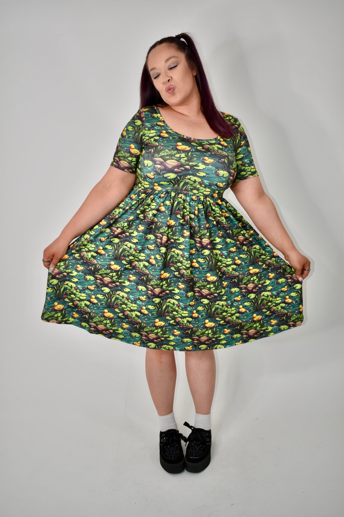 Duck Off 2-Way Pocket Skater Dress