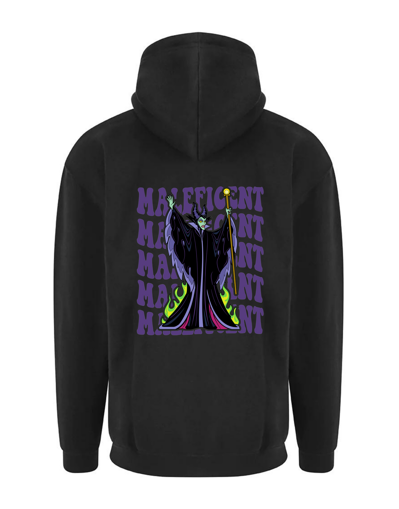 "Maleficent" Front & Back Print Longline Unisex Zoodie
