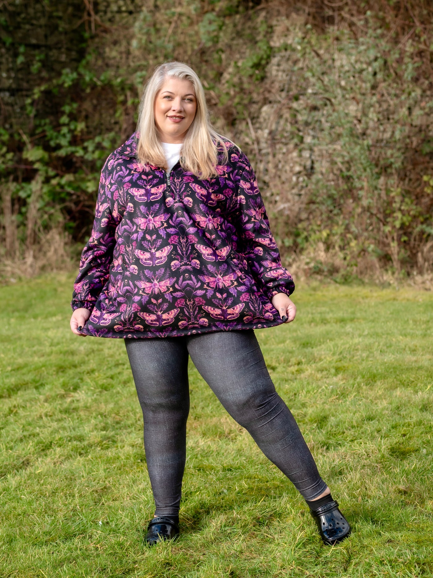 Black Washed Denim Look Super Soft Leggings