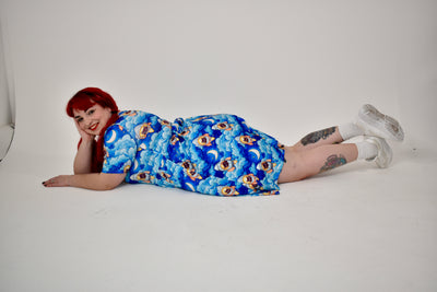 Cosmic Cats 2-Way Pocket Skater Dress