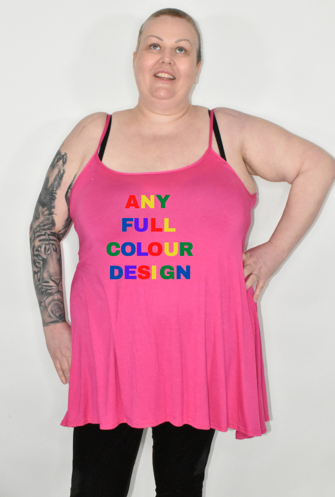 Any Existing Full Colour Design Longline Camisole (COLOUR OPTIONS)
