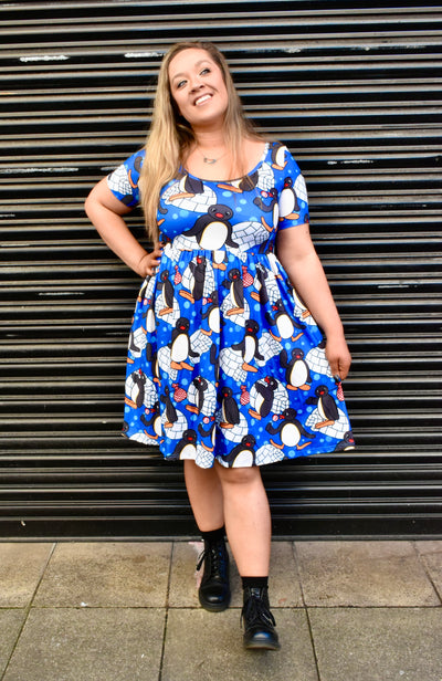 Looking Peng 2-Way Pocket Skater Dress