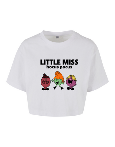 White "Little Miss Hocus Pocus" Unisex Cropped T-Shirt