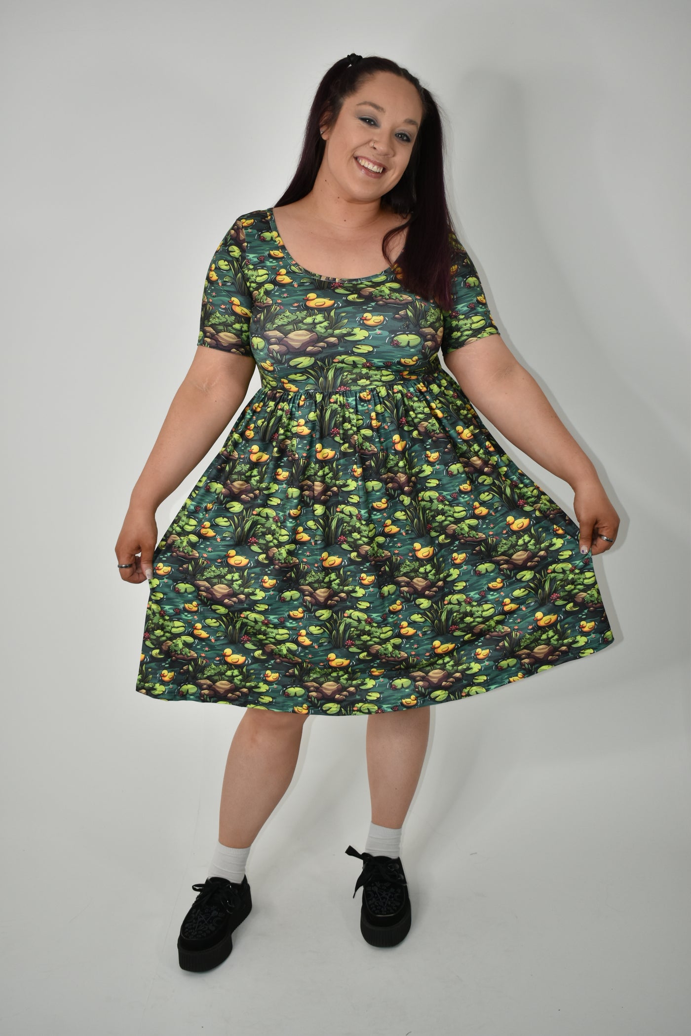 Duck Off 2-Way Pocket Skater Dress