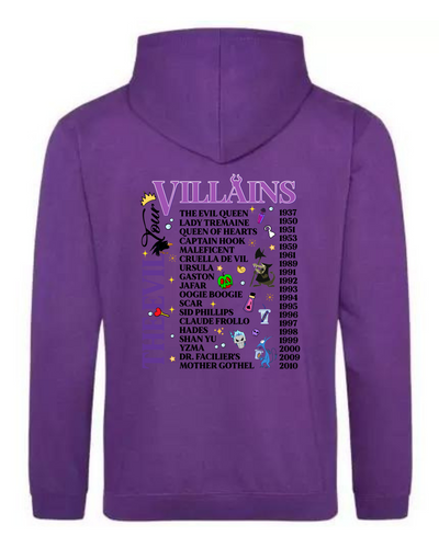 "Villains Tour" Front & Back Standard Unisex Hoodie