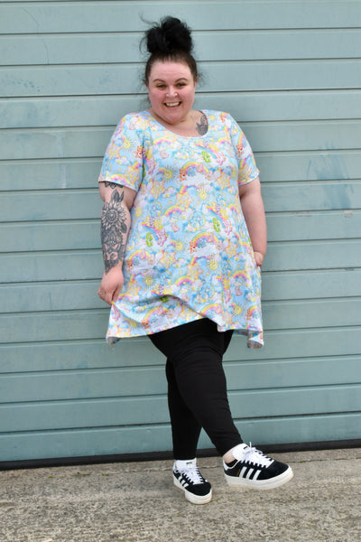 Retro Bears Pocket Swing Dress