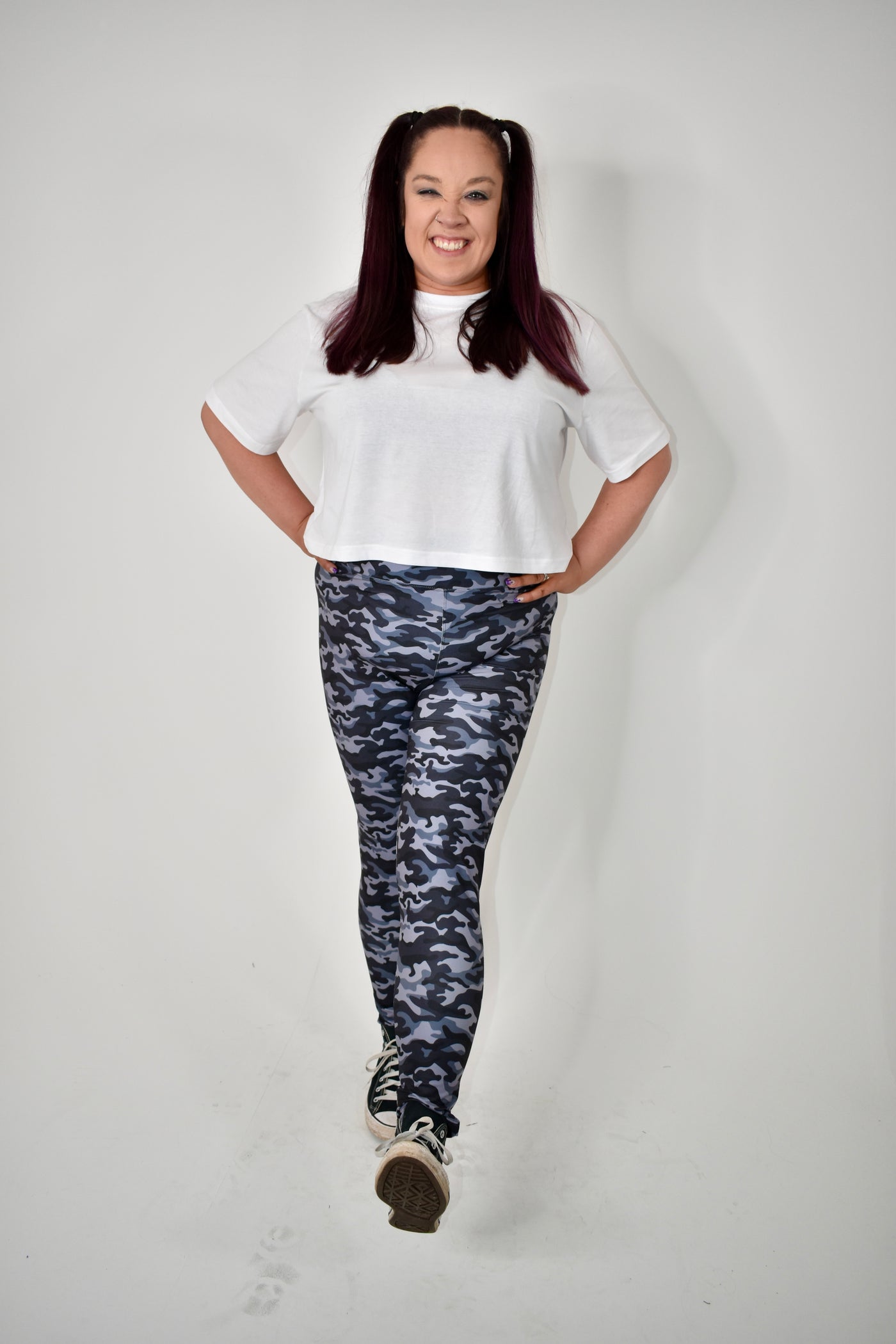 Grey Camouflage Super Soft Leggings