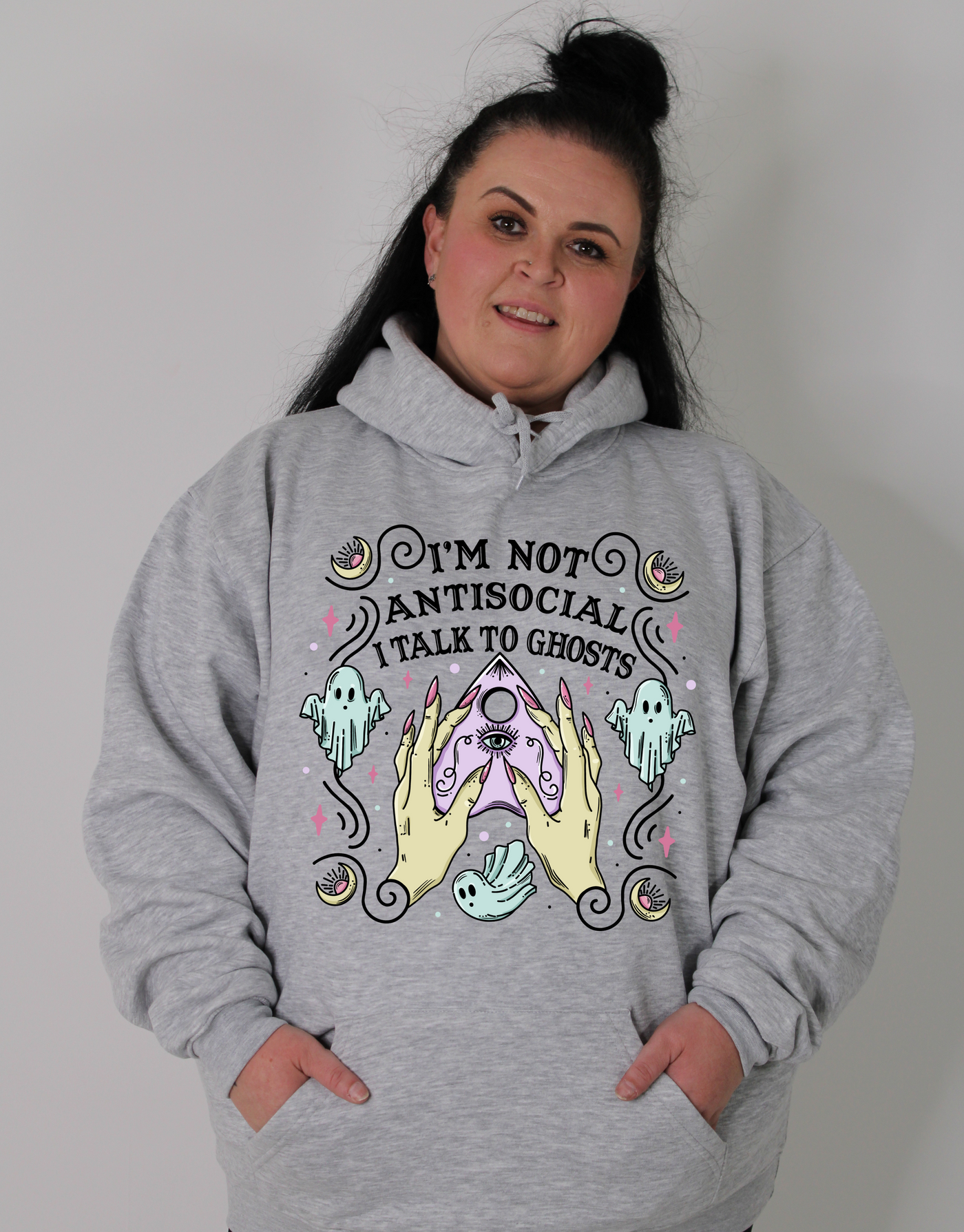 Light Grey "Talk Of Ghosts" Standard Unisex Hoodie